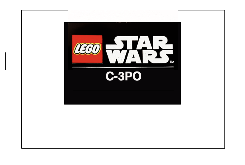 My custom C-3PO Name Plate in Microsoft Word