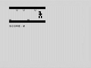 Tarantula, ZX81 screen shot, by Steven Reid, 1984