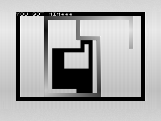 Trail Blazer, ZX81 screen shot, Steven Reid 1984