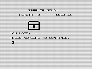 Trap or Gold, Losing the game, 2026 by Steven Reid