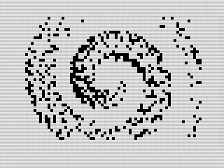 Black Hole, ZX81 Screenshot 3, 2023 by Steven Reid