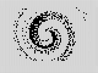 Black Hole, ZX81 Screenshot 4, 2023 by Steven Reid