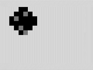 Enlarger ASM, Moon Craters ZX81 Screenshot, 2022 by Steven Reid