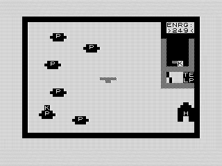 E.T. 23, Getting a Phone Piece, ZX81 Screenshot, 2023 by Steven Reid