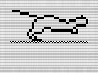Fast Cat (Cat ASM), ZX81 Screenshot #2, 2023 by Steven Reid