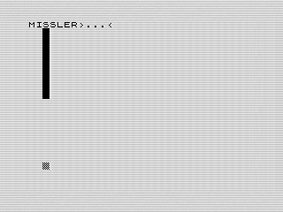 Missler, ZX81 screen shot, by Steven Reid, 1983