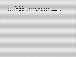 Pylon V, High score screen shot, by Steven Reid, 1984