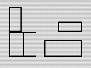 Rooms, Building, ZX81 Screenshot, 2025 by Steven Reid
