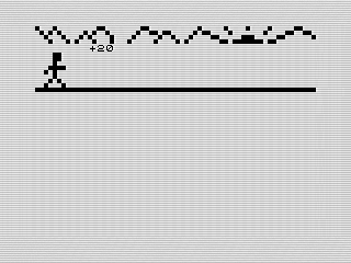 Run 2 ML, ZX81 Mountain Screenshot, 2022 by Steven Reid