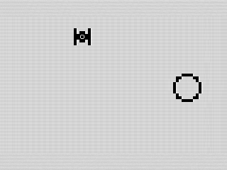 Star Fight, ZX81 screen shot, by Steven Reid, 1983
