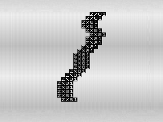 Test, ZX81 Screenshot by Steven Reid, 2020