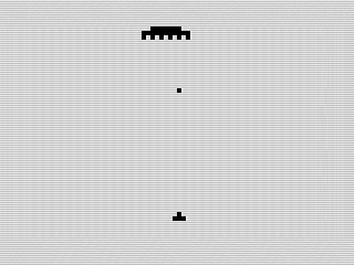 U.F.O, ZX81 screen shot, by Jeremy Ward and Steven Reid, 1984