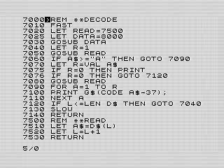 “Decode routine”