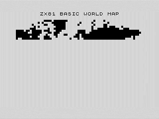 World, Map Expanding, ZX81  Screenshot, 2025 by Steven Reid