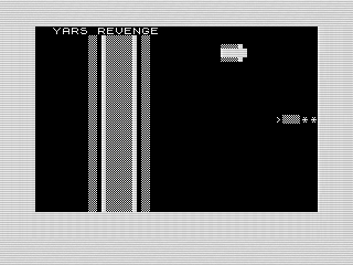 Yars’ Revenge, a ZX81 Screenshot, 1983 by Steven Reid.