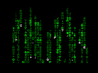 ZX81 Rain, Chroma ZX81 Screenshot, 2023 by Steven Reid]